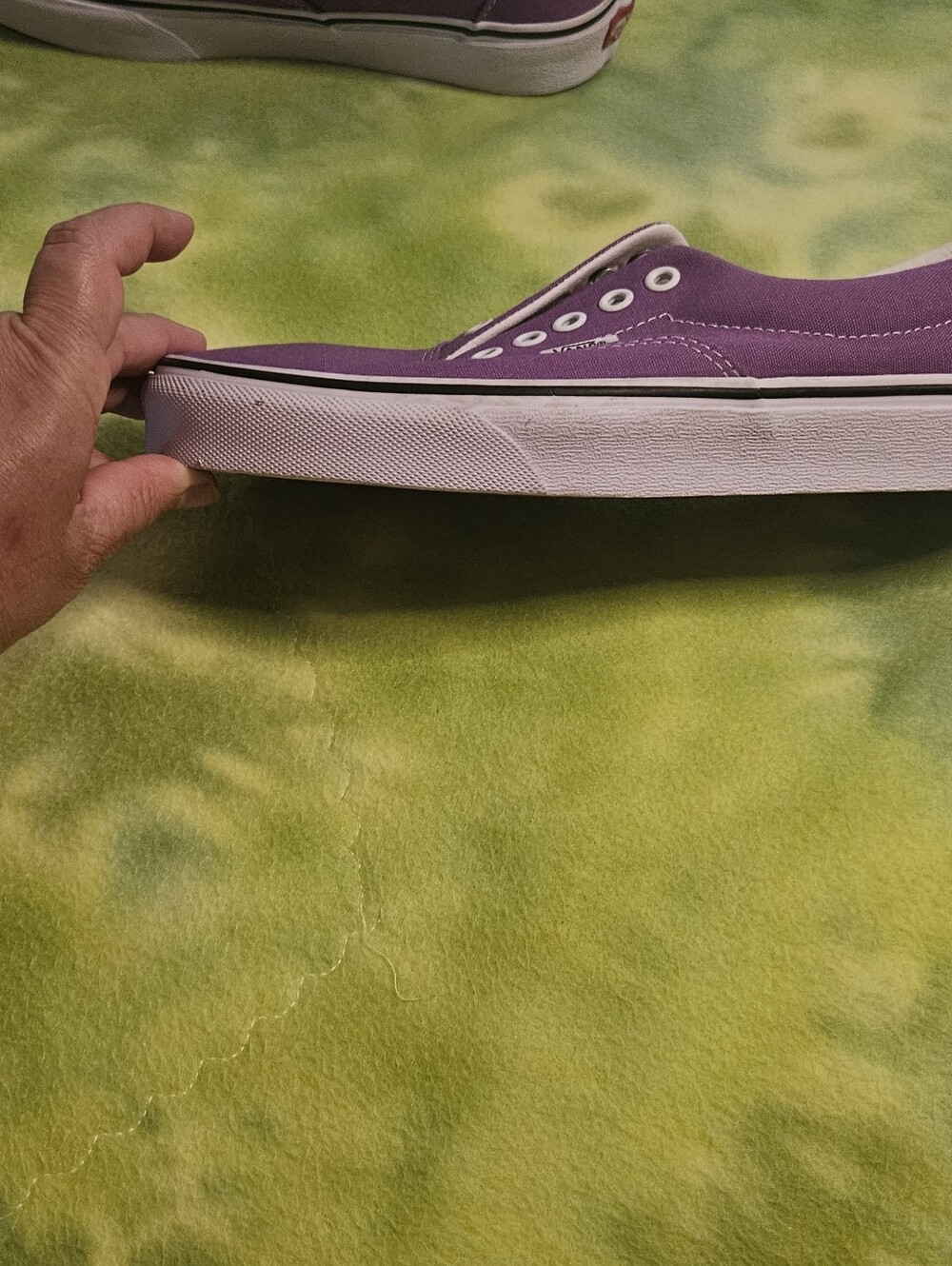 Vans Purple Slip-On Style Canvas Sneakers - Picture 10 of 10